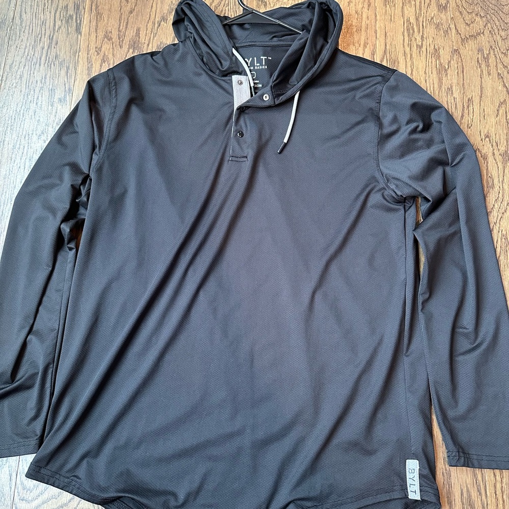 Black BYLT Hooded Long Sleeve Shirt